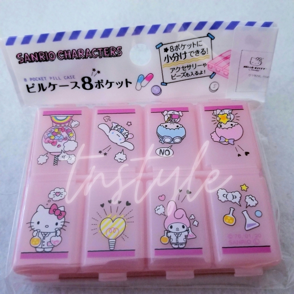 3/$25 Sanrio 8 Compartment Pill Case - Picture 1 of 1